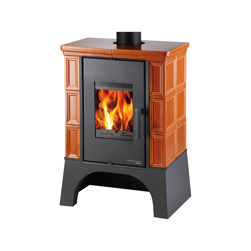 Kachlová kamna EBOLI AL II s výměníkem, vychlazovací smyčka